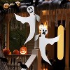Joyfy 2Pcs 53" Halloween Bendable Tree Wrap Ghost,Hanging Decoration for Yard Outdoor Party Supplies, Halloween Ghost Decoration for Porch, Fireplace - 3 of 4