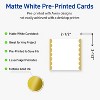 Avery Printable Square Cards, Gold Edge Dots, 2.5" x 2.5", Matte White Square Cards, Laser/Inkjet, 90ct, Great for Business Cards - 2 of 4