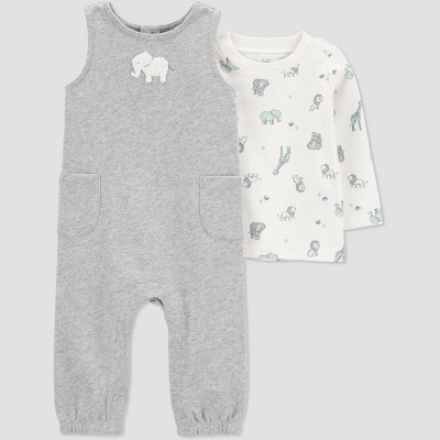 Image of Baby Elephant Top & Bottom Set - Just One You® made by carter's Sage Green 6M