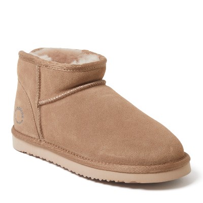 Fireside by Dearfoams Women's Riverland Genuine Shearling Micro Bootie