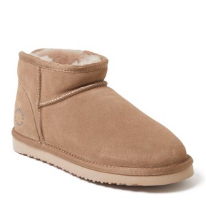 Fireside by Dearfoams Women's Riverland Genuine Shearling Micro Bootie - 1 of 4