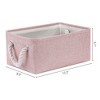 Unique Bargains Fabric Collapsible Sturdy Spacious Storage Bins 3 Pcs - 4 of 4