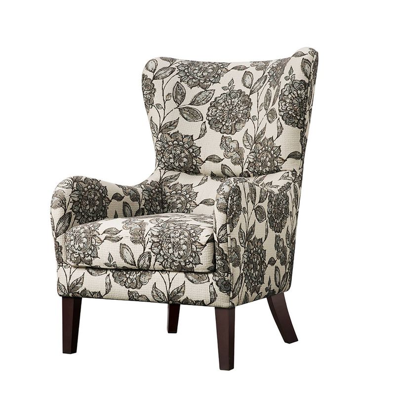 Aria Swoop Upholstered Wing Chair, 1 of 12