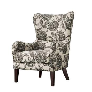 Aria Swoop Upholstered Wing Chair