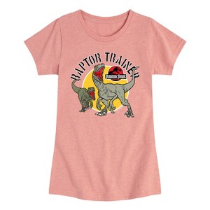 Girls' - Jurassic Park - Raptor Trainer Fitted Short Sleeve Graphic T-Shirt - 1 of 4