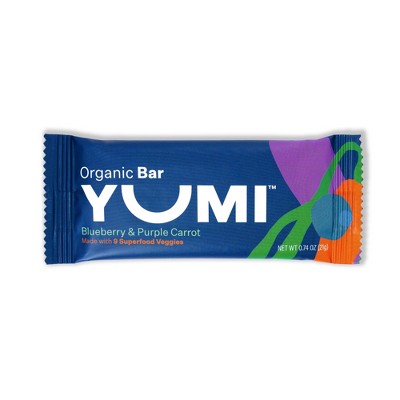 YUMI Organic Blueberry &#38; Purple Carrot Baby Snack Bars - 3.7oz/5ct