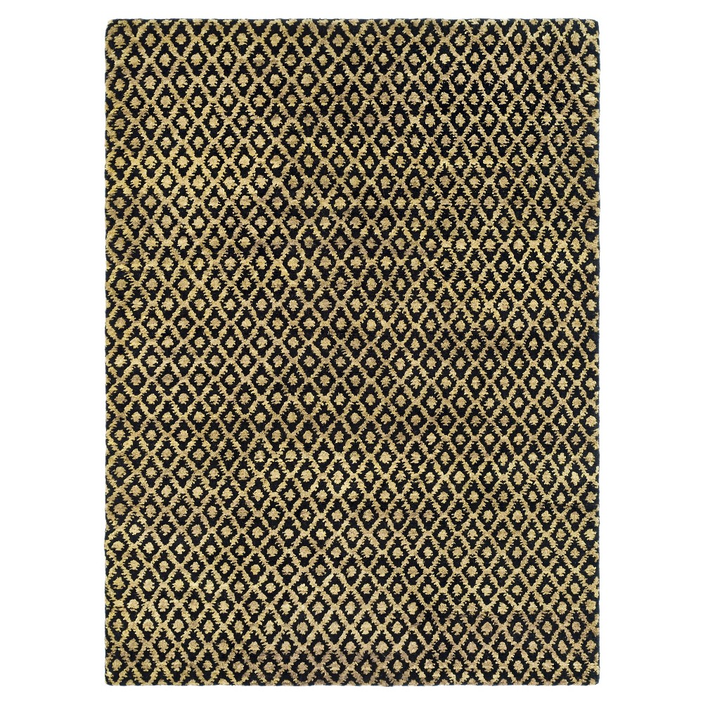 Black/Gold Geometric Tufted Accent Rug 2'x3' - Safavieh