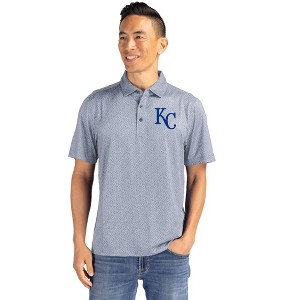 Kansas City Royals Cutter & Buck Pike Eco Pebble Print Stretch Recycled Mens Polo - 1 of 1