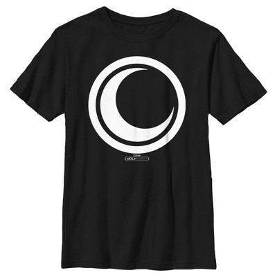 Boy's Marvel: Moon Knight White Crescent Moon Logo T-Shirt