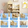 YONWAY Wood Kids Wooden Bookshelf, Kid's Bin Storage Unit with 6 Compartments 2 Baskets Bins Toys Box Organizer for Books, Toys Shelf - 4 of 4