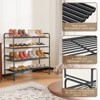 Aoibox 2-Tier Metal Shoe Rack Organizer, Stackable Heavy Duty Storage Shelf for Entryway, Closet, Dorm - 4 of 4
