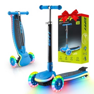 Ziffy Light-Up Scooter for Kids 3-8, 20 LED Lights, 4 Adjustable