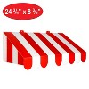 Beistle 3-D Red & White Awning Wall Decoration, 24.75" x 8.75", (2/Pkg) Multicolored - 4 of 4