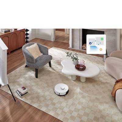 Roborock S8 White Cordless Robot Vacuum and Mop with Smart Mapping