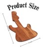 SEVOBAL Serving Platters Guitar Shape Funny Wood Cheese and Bread Board with Asymmetrical Modern Design for Cakes, Appetizers, Brown, 7.5"*18.75"*0.7" - 3 of 4