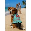 Parisian Pet 'Breathable Flamingo Pet Dress with Built-in Harness' for Dogs & Cats – Pink and Aqua - 4 of 4