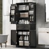 Cervin Bathroom Storage Cabinet with Shelfs and Drawer, Multiple Storage Space and Adjustable Shelf - Maison Boucle - 2 of 4