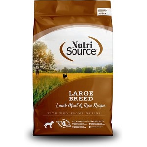 NutriSource Large Breeds Adult Lamb and Rice Recipe With Wholesome Grains Dry Dog Food - 26 Lb - 1 of 1