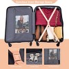 3 Piece PC Spinner Luggage Set with TSA Lock Lightweight Expandable Suitcases for Travel 21" 25" 29" - Cuddlewood - 2 of 4