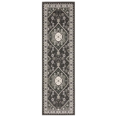 Oriental Weavers Raylan RAY02 Grey/ Ivory Indoor Area Rug - 2'3" x 7'6"