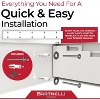 Bartnelli Wall-Mounted Laundry Drying Rack, 40" Metal, Heavy-Duty, Foldable, Max Space-Saving Power - 4 of 4