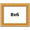 PosterPalooza | 8x6 Wood Antique Frame with UV Acrylic, 4 Finishes: Bronze, Gold, Silver, and Black - 2 of 4