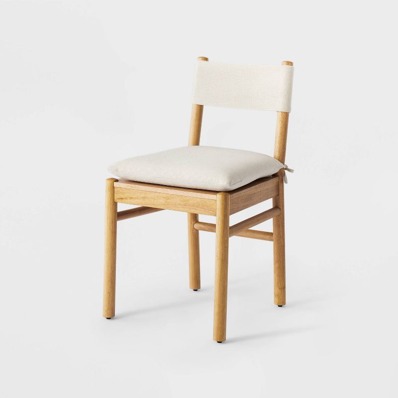 Emery Wood Dining Chair with Upholstered Seat and Sling Back - Threshold&#8482; designed with Studio McGee, 1 of 10