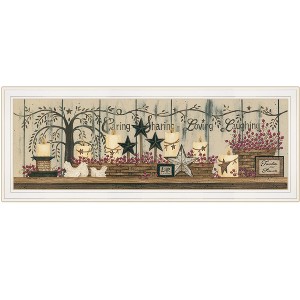 "Willow Tree Shelf Collection" by Linda Spivey, Ready to Hang Framed Print, White Frame - 1 of 3