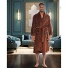 ADR Plush Fleece Men's Robe, Soft Cozy Warm Men's Bathrobe, Bath Robe - 2 of 4