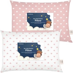 KeaBabies Toddler Pillow - Soft Organic Cotton Kids Pillows for Sleeping - Travel Pillow for Kids Age 2-5 - 1 of 4