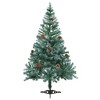 Frosted Pre-lit Christmas Tree with Ball Set Pinecones 59.1" - 3 of 4