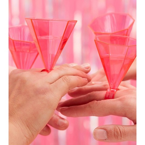 target pink glassware