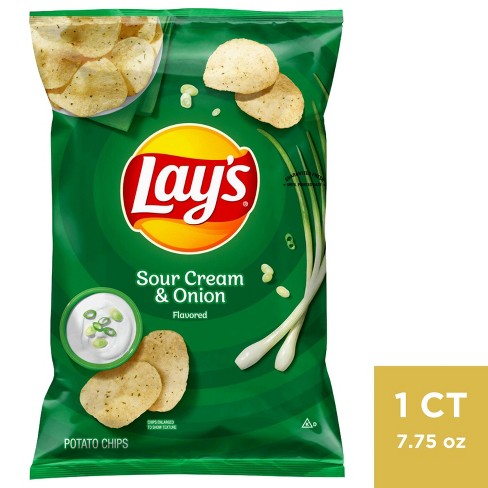 Lay s Sour Cream Onion Flavored Potato Chips 7.75oz Target