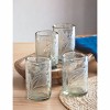 TAG Etched Leaf Print Clear Glass Everything Glass Tumbler, Dishwasher Safe, 2.25L x 2.25W x 4.75H inches 12 oz. - 2 of 2