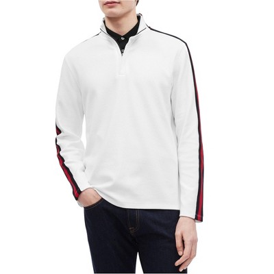 Calvin Klein Mens 1/4 Ribbed Pullover Sweater