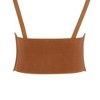 INSPIRE CHIC Women's Elastic Wide Waist Belt, Steampunk Underbust Corset Belts Faux Leather/Denim for Dress - 4 of 4
