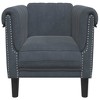 vidaXL Sofa Chair Dark Gray Velvet - 4 of 4