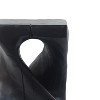 UPHA Wood-like texture Magnesium Oxide Twist Shape Side Table - 4 of 4