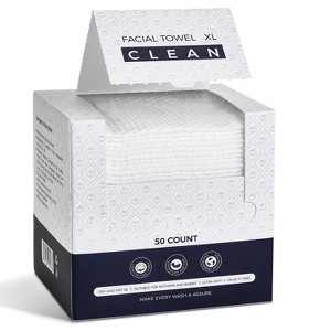 FAAYFIAN Disposable Face Towels, cleansing for all skin types Daily Use (Cleansing, Nursing, Traveling). 50 counts - 1 of 1