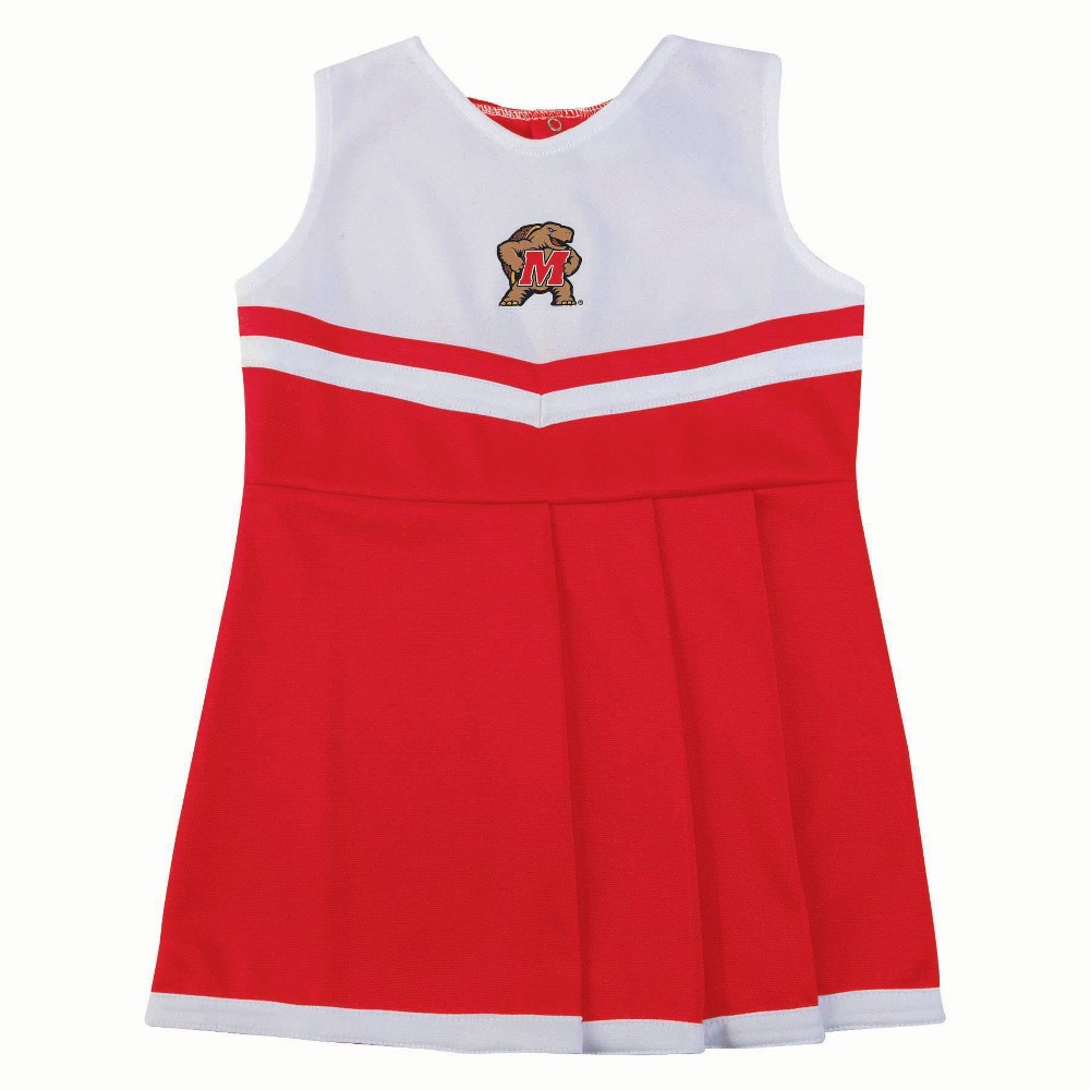 NCAA Maryland Terrapins Toddler Girls 2pc Cheer Dress Set