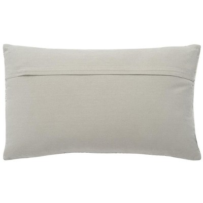 Deana Rectangular Dark Grey Embroidered Decorative Pillow