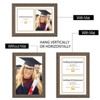 Golden State Art 14x20 Wood Diploma Frame 0.945 Inch Thickness for 8.5x11 Picture - Pack of 6 - 4 of 4