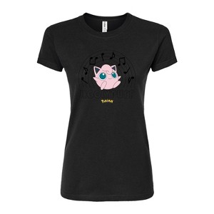 Women's - Pokémon - Jigglypuff Music Notes Fitted Graphic T-Shirt - 1 of 3