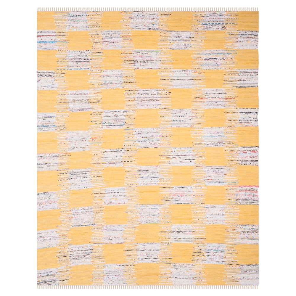 8'x10' Murphy Woven Rug Yellow/Multi - Safavieh