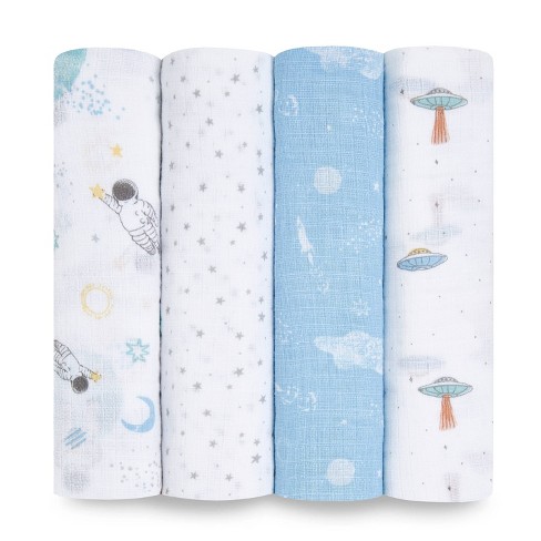 Aden + Anais Swaddle Wraps Space Explorers - 4pk : Target