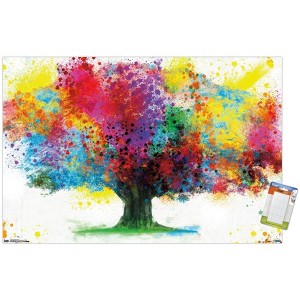 Trends International Color Bursting Tree Unframed Wall Poster Prints - 1 of 4