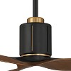 52" Casa Vieja Avo Matte Black Damp Ceiling Fan with Remote - 4 of 4