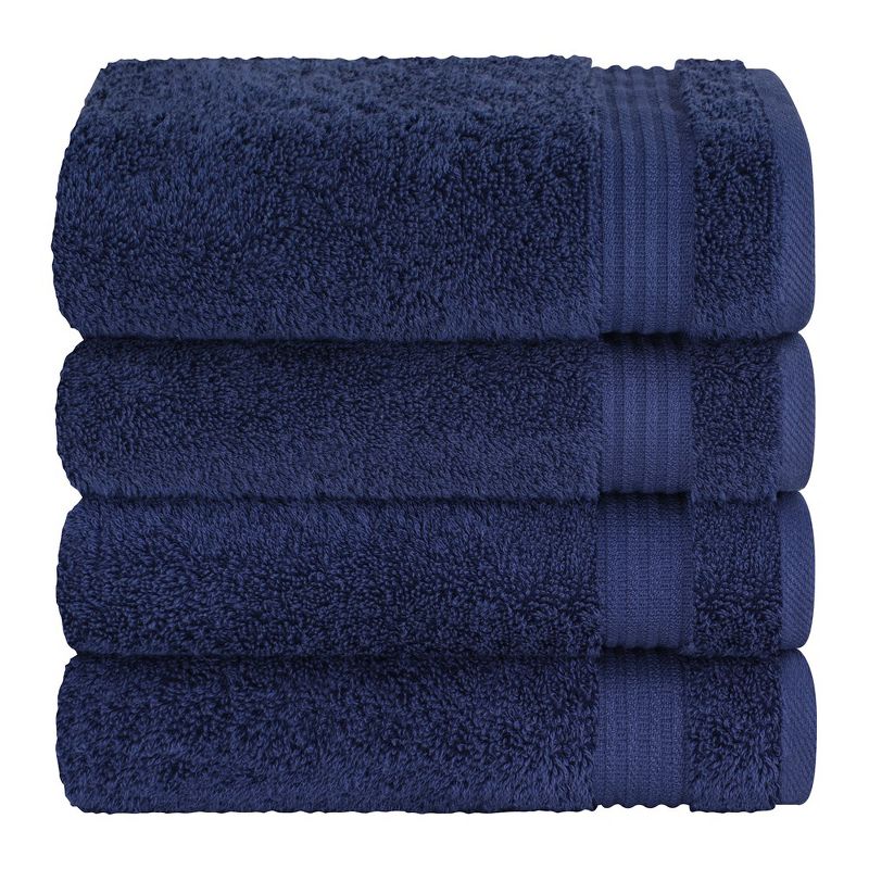 American Soft Linen Premium Quality 100% Cotton 4 Piece Hand Towel Set, Soft Absorbent Quick Dry Bath Towels for Bathroom, 5 of 7
