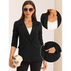Allegra K Women's Work Office Casual Double Breasted Blazer with Pocket - 2 of 4