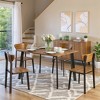 Hooseng 4-Piece Dining Table Set for 4, Kitchen Table with 1 Upholstered Bench & 2 Chairs, Space-Saving Kitchen Table and Chairs Set for Apartment - 4 of 4